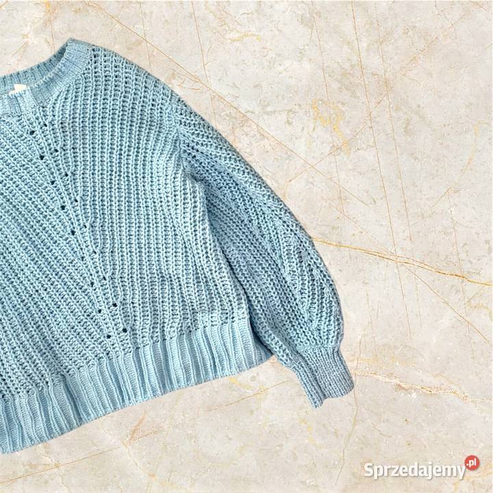 Sweter szenilowy HM S lekki oversize Kielce