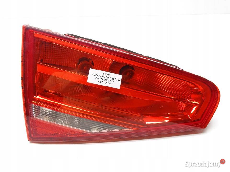 LAMPA LEWA LEWY TYŁ TYLNA W KLAPE AUDI A4 B8