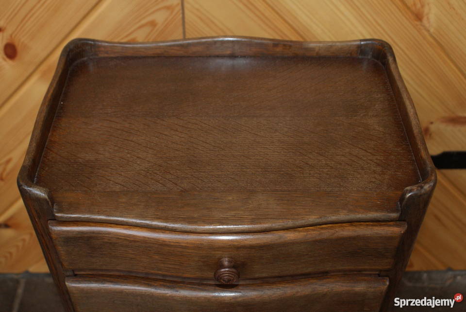 Drewniana komódka szafeczka stolik nocny antyk 38cm Warszawa