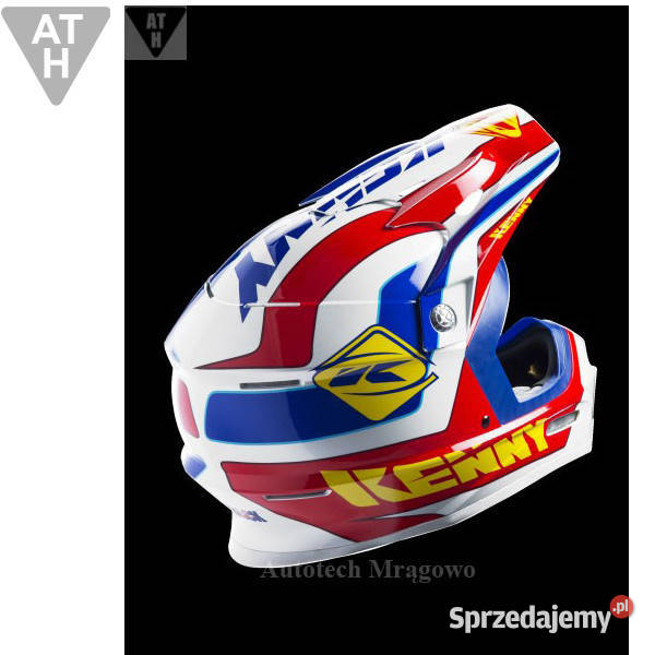 KASK KENNY TRACK CROSS ENDURO NIEBIESKO CZERWONO Mrągowo