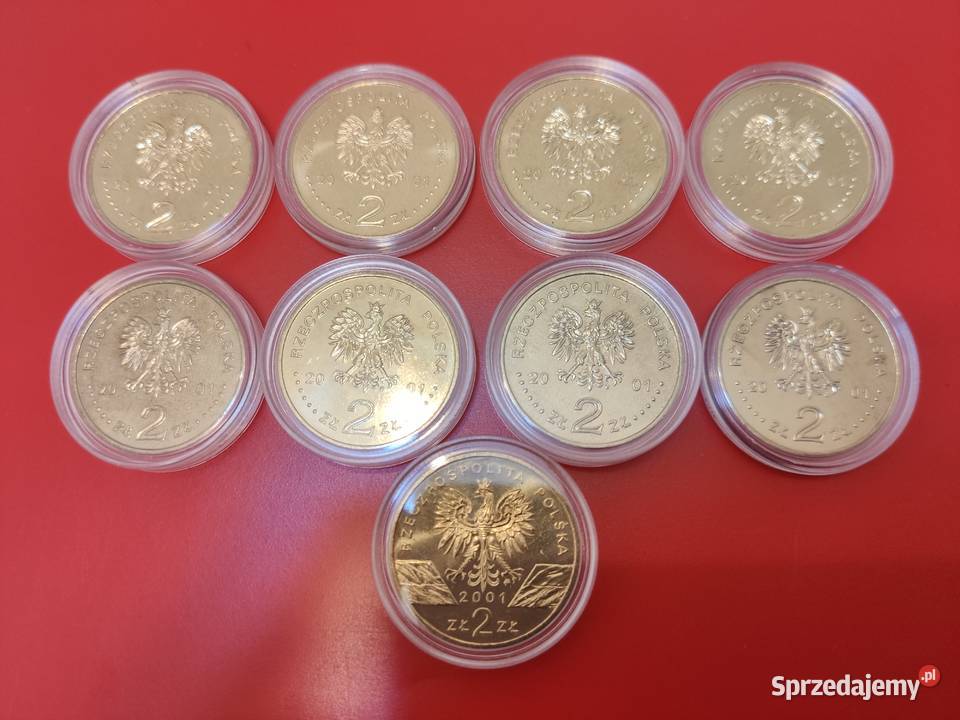 2001r Kompletny rocznik 9 monet 2 GN Lębork