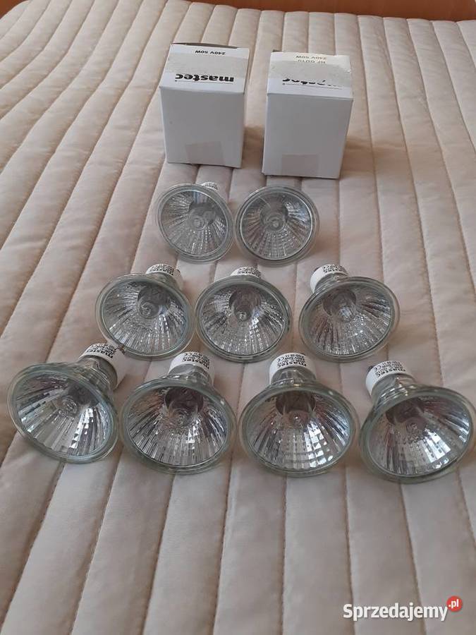 Żarówki halogenowe Mastec GU10 50W 240 V nowe Gniezno