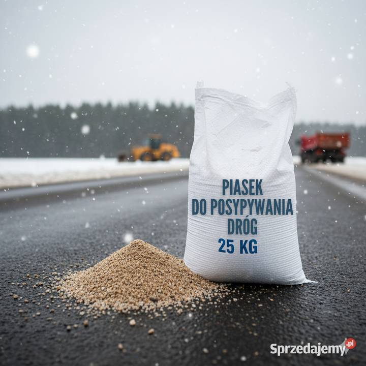 Piasek do posypywania dróg ZIMĄ 1000 worki Gdańsk