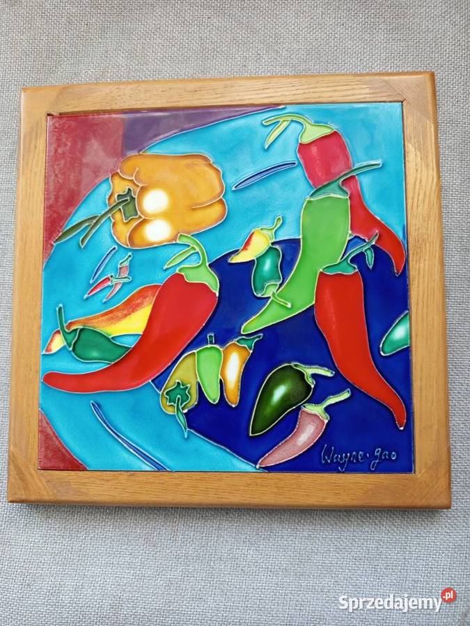 Ceramiczna polichromowana płytka artystyczna Warszawa