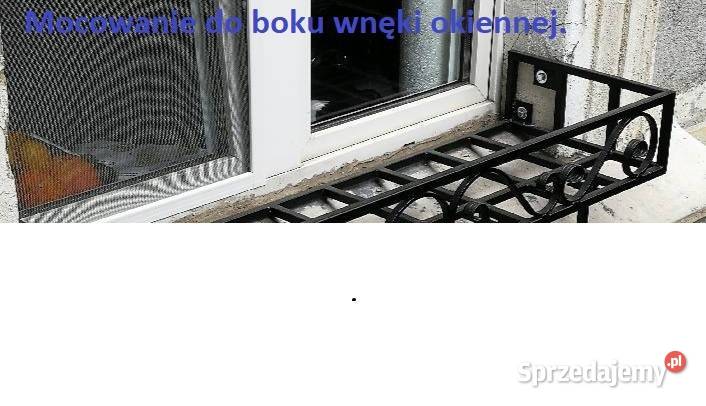 Kosz na kwiaty poręczy balustrady kwietnik Skarbimierz