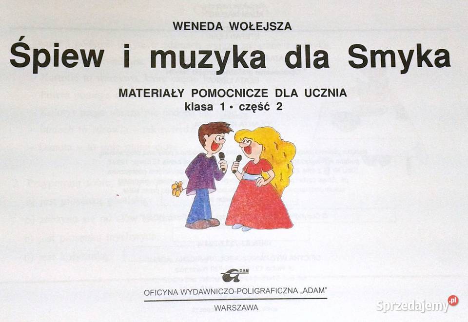 Śpiew i muzyka Smyka kl 1 cz 2 Materiały Chełm