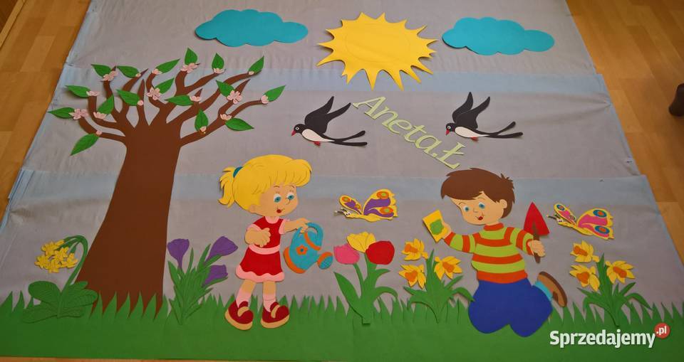 Dekoracje wiosenne z brystolu 504102444 Garwolin