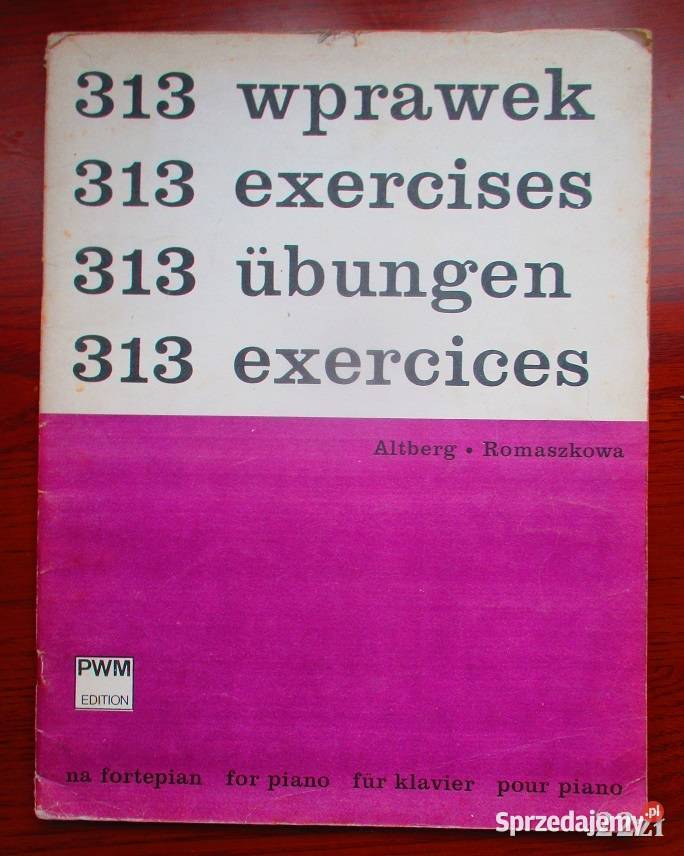 313 wprawek na fortepian nuty muzyka fortepian Łódź sprzedam