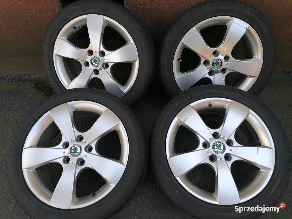 Felgi aluminiowe 17 5x112 skoda lato 2024 opony Mysłowice
