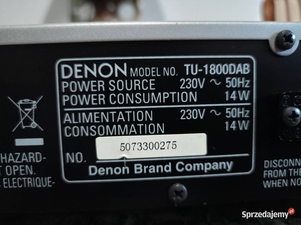 Tuner Radiowy DENON TU1800 DAB z górnej półki Amplitunery wielkopolskie Drawski Młyn sprzedam