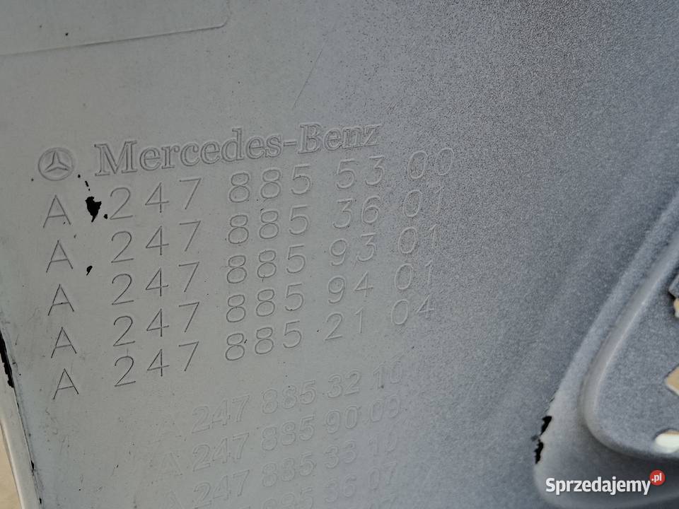 MERCEDES BKLASA W247 ZDERZAK PRZÓD PRZEDNI PDC Bieleń