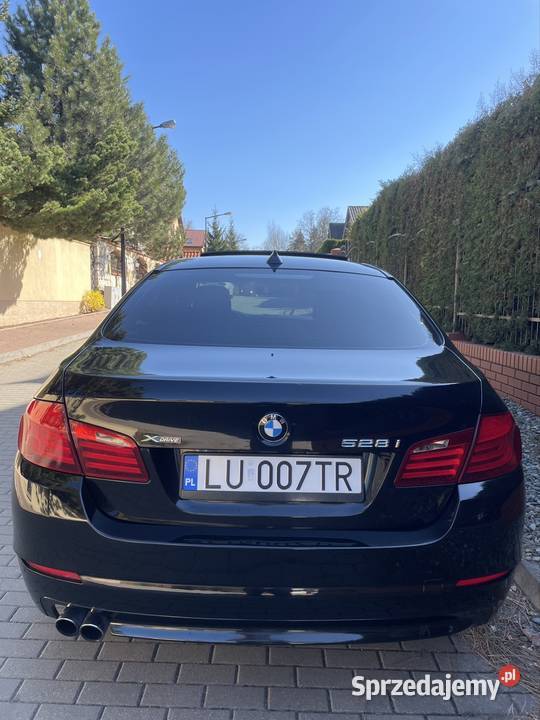 BMW F10 528ix xDrive automat skóry czarna serii skórzana tapicerka Seria 5 BMW lubelskie
