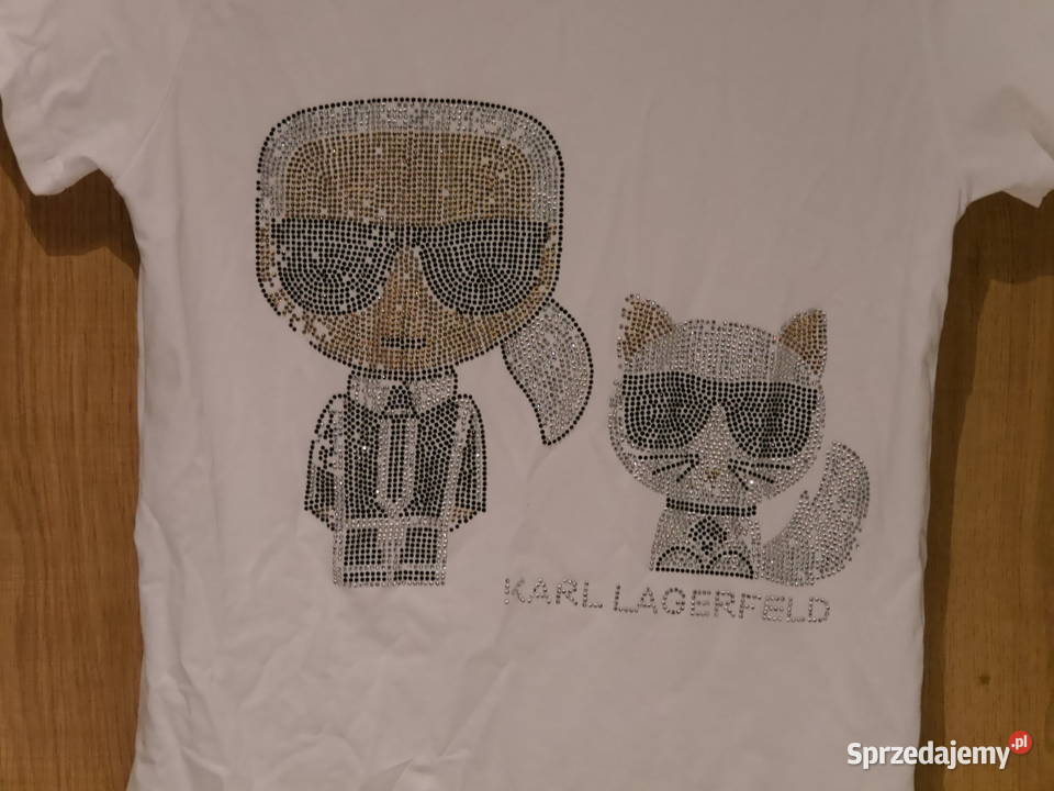 Karl Lagerfeld śliczna bluzeczka cyrkonie 36 S krótki dolnośląskie sprzedam
