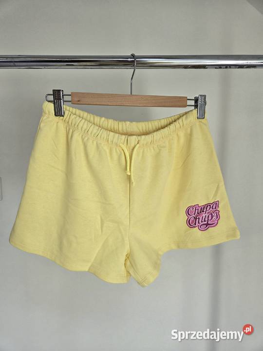 Żółte dresowe shorty spodenki Chupa Chups Liszki