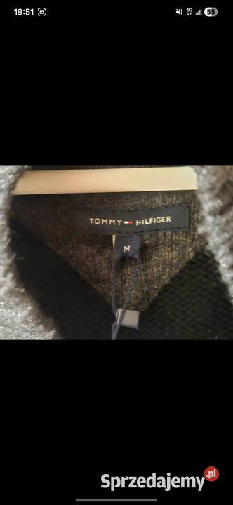 Sweter bez rękawów czarny Tommy Hilfiger stan Czaplinek