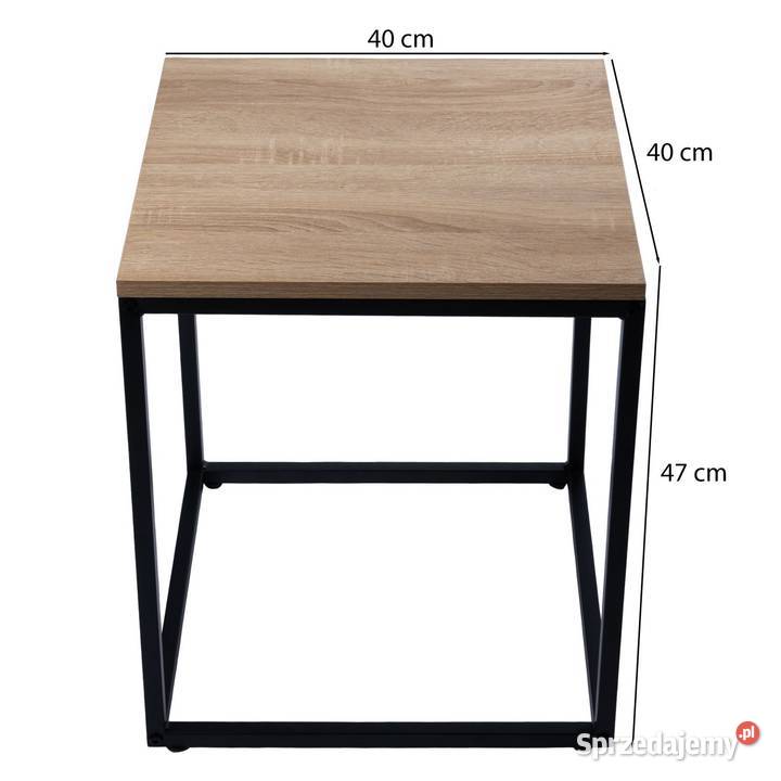 Nowoczesne stoliki kawowe kwadratowe zestaw 2w1 Poznań sprzedam