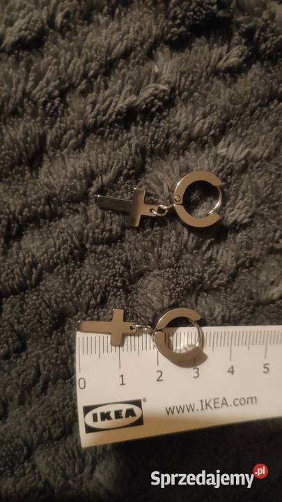 Kolczyki krzyże z krzyżami krzyż stal nierdzewna