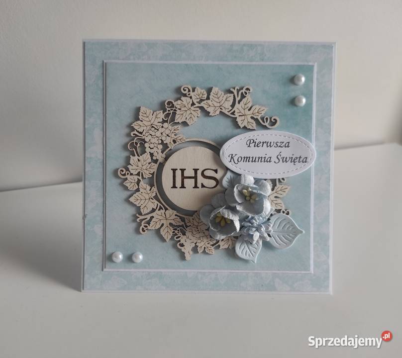 Kartka w pudełku ręcznie robiona na Pamiątkę Łódź sprzedam