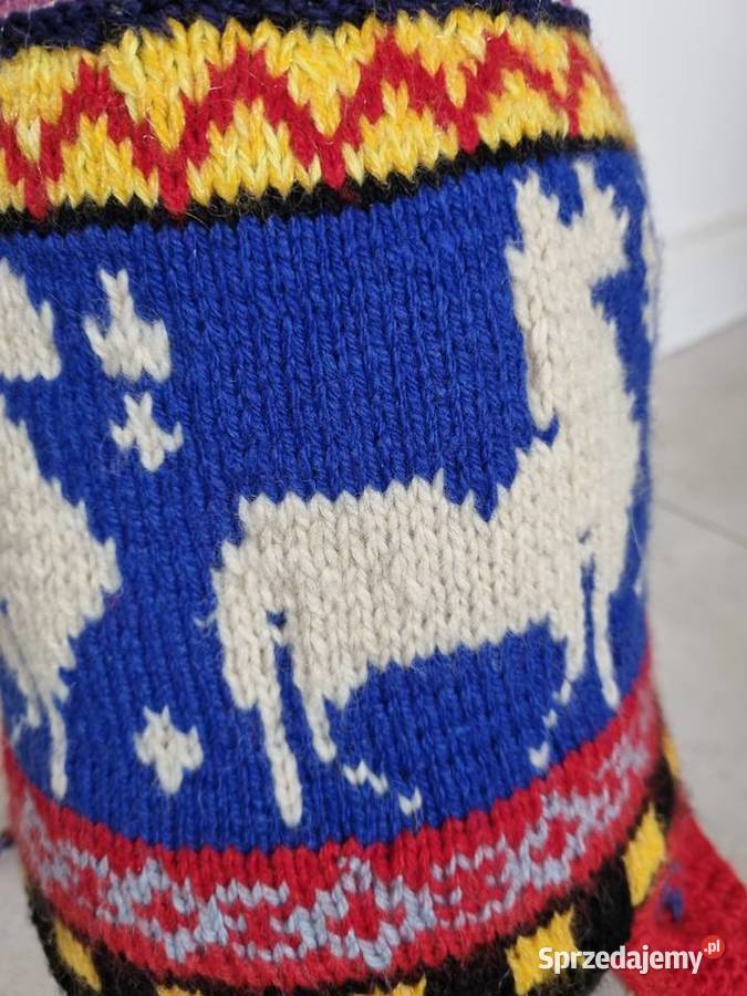 Czapka zimowa ręcznie wykonana w stylu lubelskie Lublin