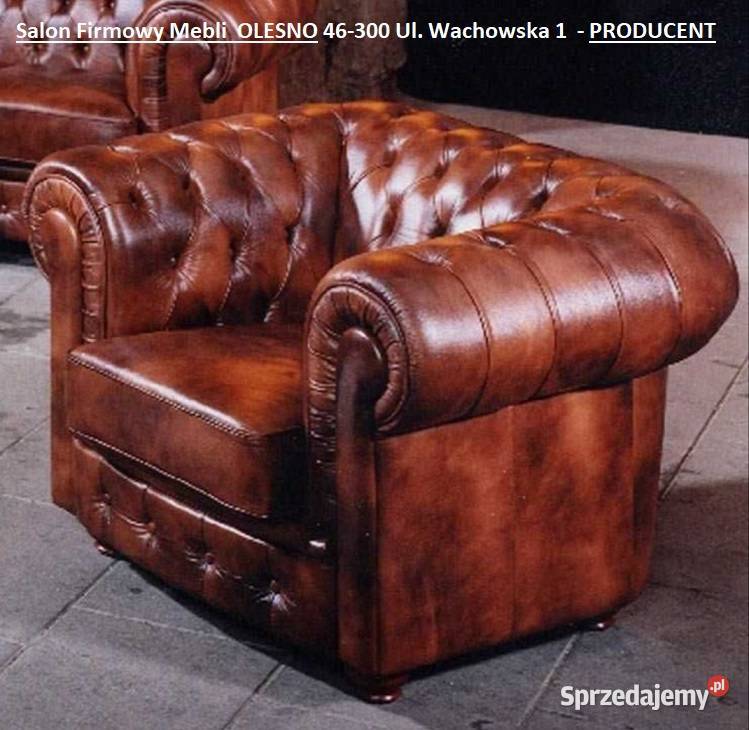 321 Chesterfield Skóra Naturalna Kolor DO WYBORU Kłobuck