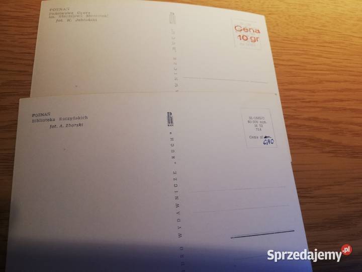 Dwie czarnobiałe widokówki z Poznania Wronki sprzedam
