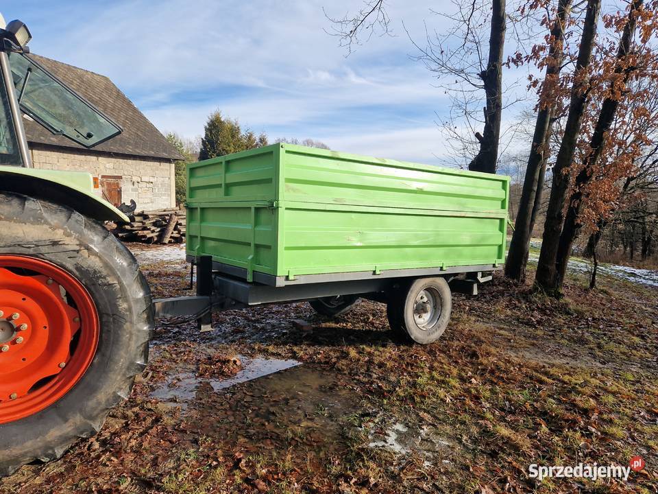 Przyczepa jednoosiowa wywrotka do tyłu Przyczepy rolnicze małopolskie Kalwaria Zebrzydowska