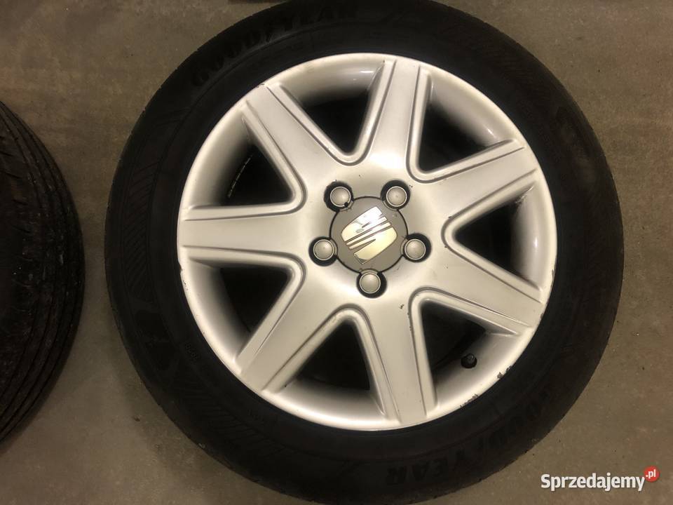4 alufelgi 16 Seat OE dwie opony letnie Goodyear Częstochowa