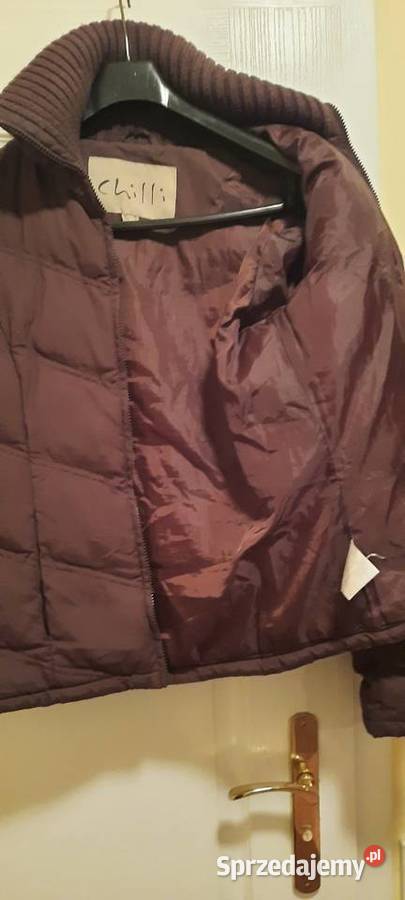 Piękna miękka kurteczka w modnym czekoladowym Kurtki i płaszcze Lublin sprzedam