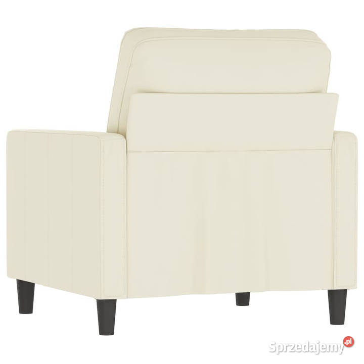 Fotel kremowy 60 obity aksamitem WM359187 Warszawa