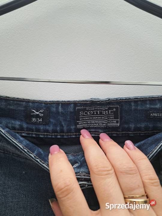 Jeansy Scotfree 3834 męskie denim z przetarciami Trąbki Wielkie
