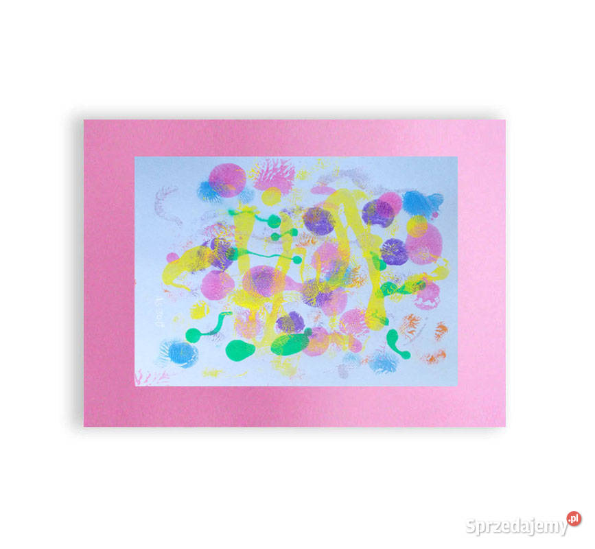 pastelowa abstrakcja dekoracja na ścianę Częstochowa