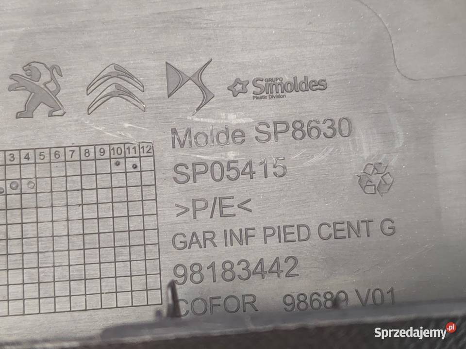 Osłona Słupka Środkowego Dolna Lewa Citroen DS7 Pleszew