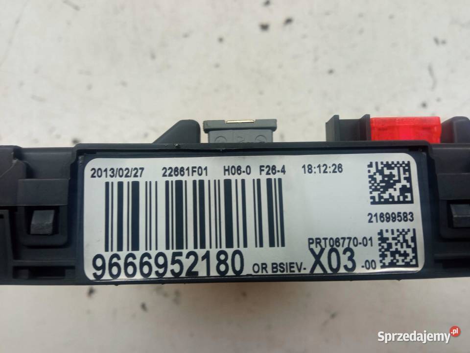 SKRZYNKA BSI 9666952180 EVX0300 Citroen DS3 I