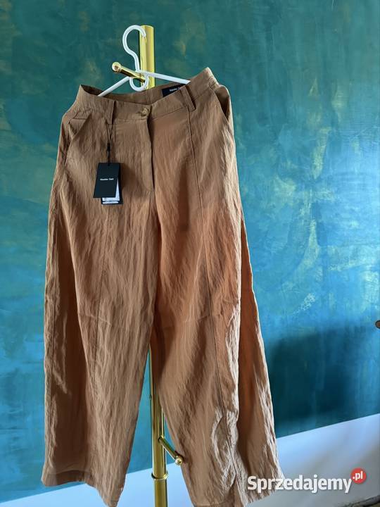 Spodnie 34 Damskie Massimo Dutti brązowe z