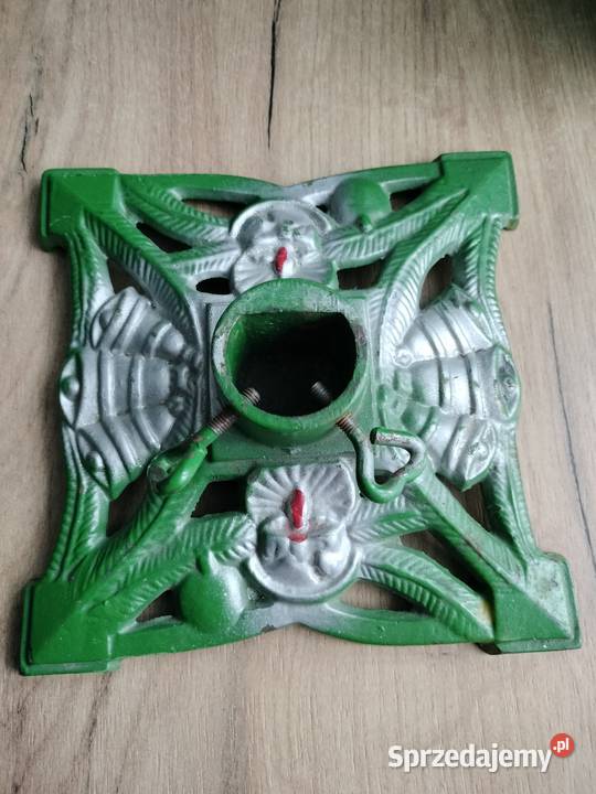 Stary żeliwny stojak pod choinkę Choszczno