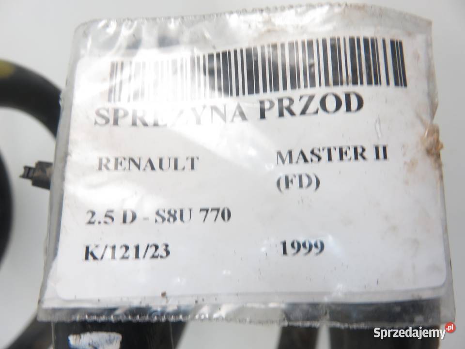 SPRĘŻYNA PRZÓD RENAULT MASTER II 25 D małopolskie