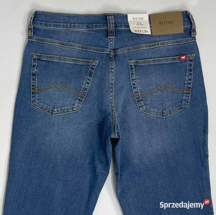 Spodnie męskie jeansy Mustang Tramper Straight niebieski sprzedam