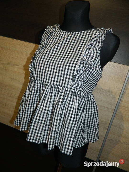 ZARA bluzka top w kratę M Trzebinia
