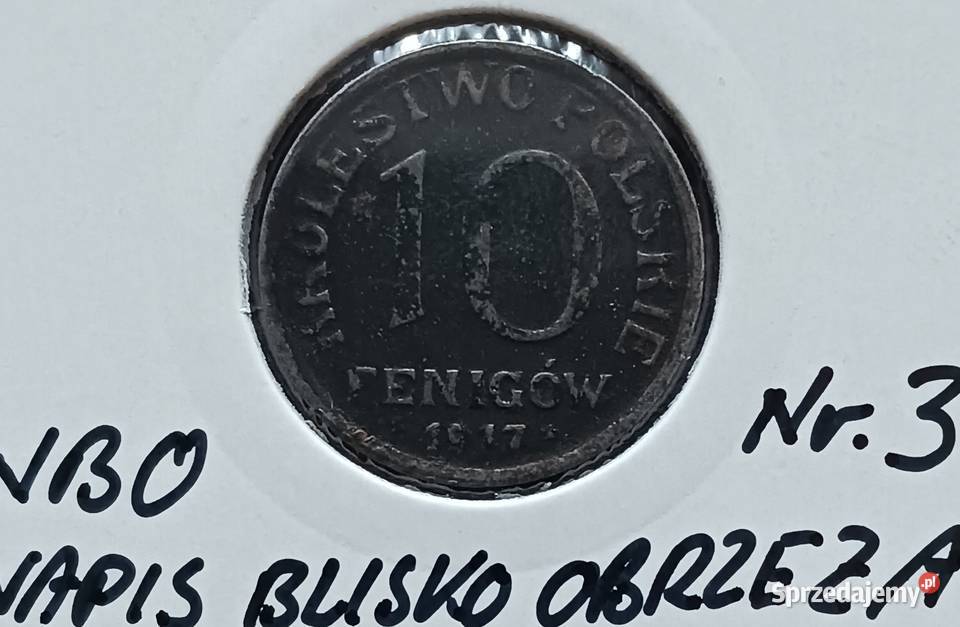 10 Fenigów 1917 rKrólestwo Polskie NBO 3 Konin