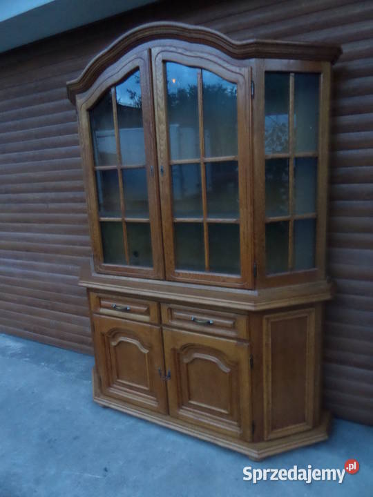 witrna kredens dębowa drewniana stan wysyłka łódzkie Buczek