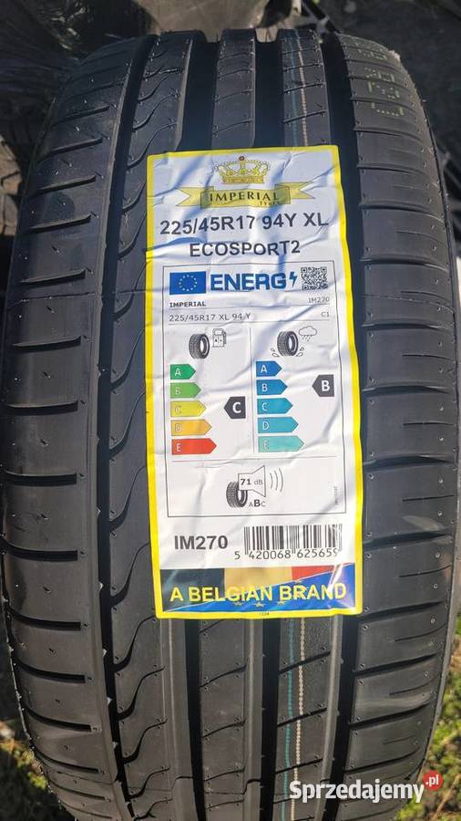 4x Nowe opony letnie 22545R17 94Y Imperial 45 Wągrowiec sprzedam