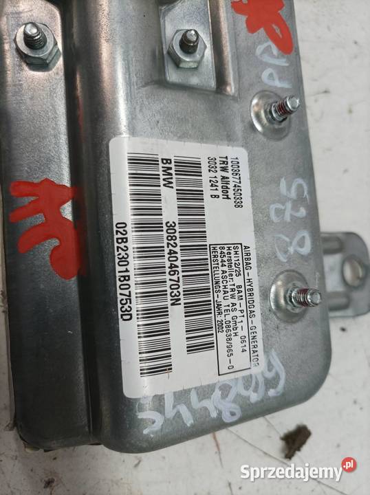 PODUSZKA POWIETRZNA AIRBAG LEWA PRAWA PRZÓD TYŁ Rok produkcji 2002 Wyposażenie wnętrza