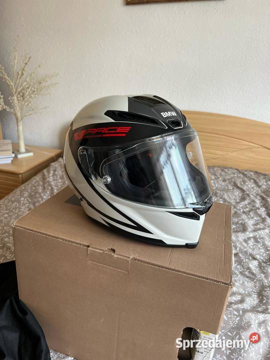 Nowy Kask BMW Motorrad M Pro Race Curbs WHITE L Suchedniów