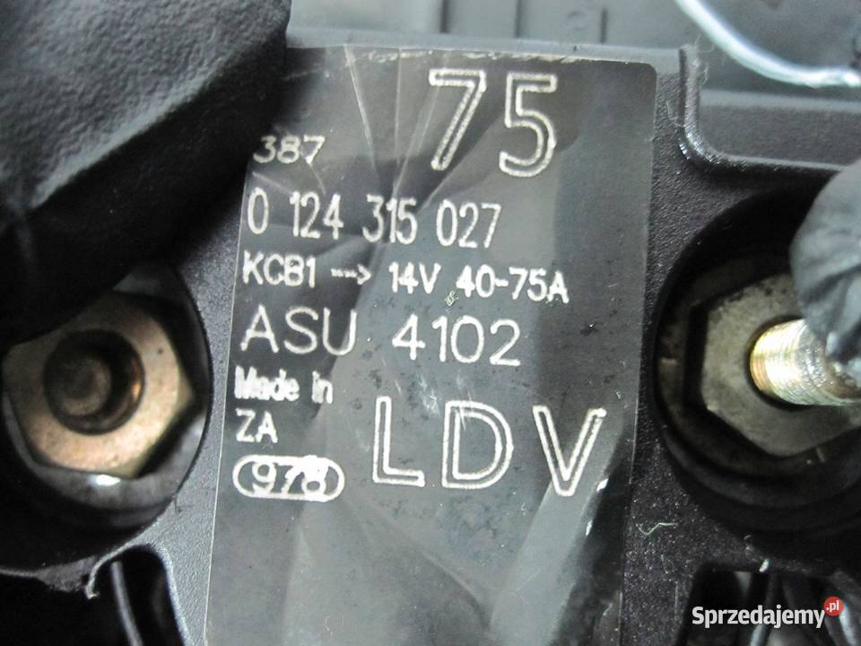 LDV TRANSIT 24 TDDI 04r alternator 0124315027 Układ elektryczny silnika