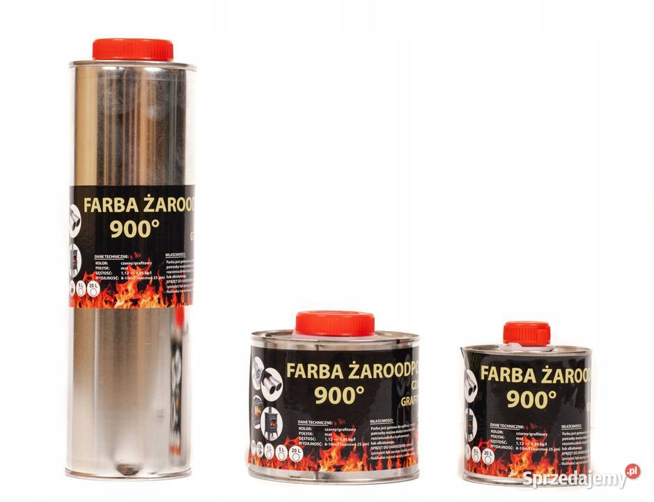 LAKIER FARBA ŻAROODPORNA DO PIECA RUSZTU 900C małopolskie Skawina sprzedam