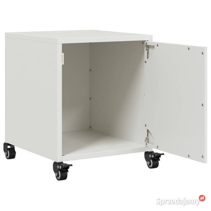 Szafki nocne 2 białe 36x39x435 stal WM846625 mazowieckie Warszawa