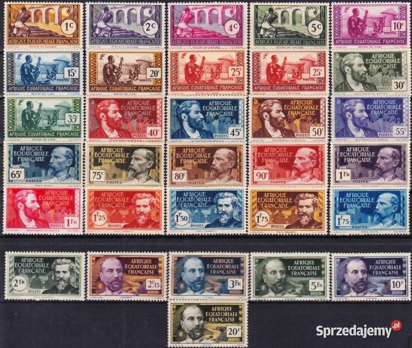 FRANCUSKA AFRYKA RÓWNIKOWA 19371942kompletna pomorskie