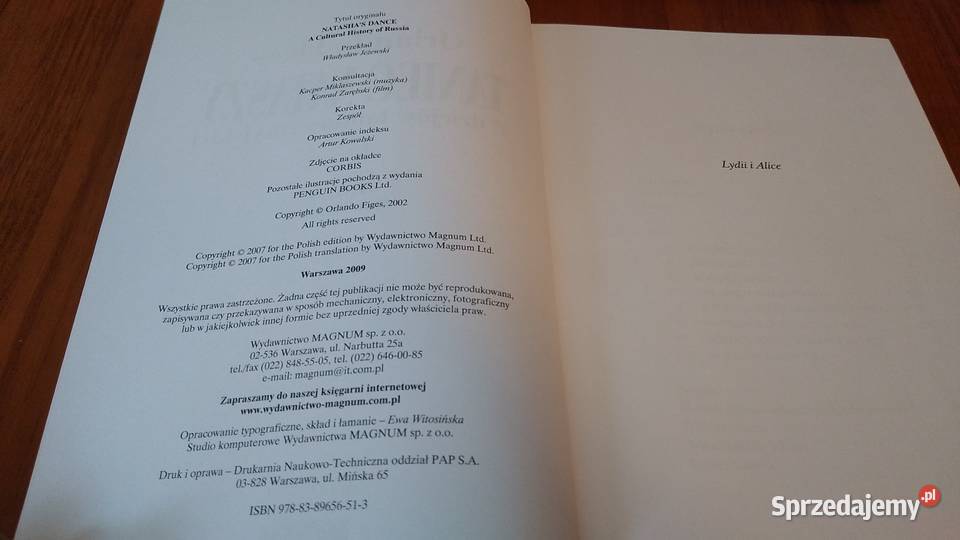 Taniec Nataszy z dziejów kultury rosyjskiej ISBN 9788389656513 Gdańsk