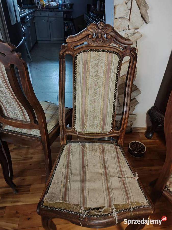 Sześć krzeseł wielkopolskie Nowy Tomyśl sprzedam