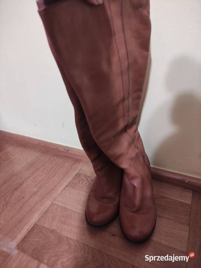 Sprzedam beżowe kozaki inna Przasnysz